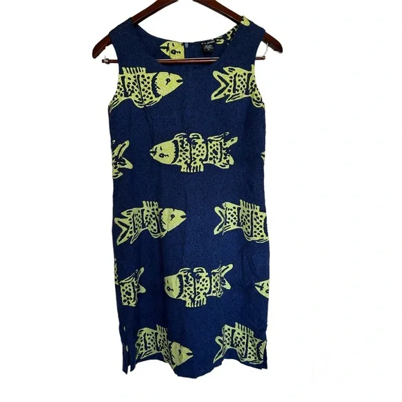 Vintage 100% Silk Mini Dress Hawaiian Tropical Size 10 - Picture 2 of 5